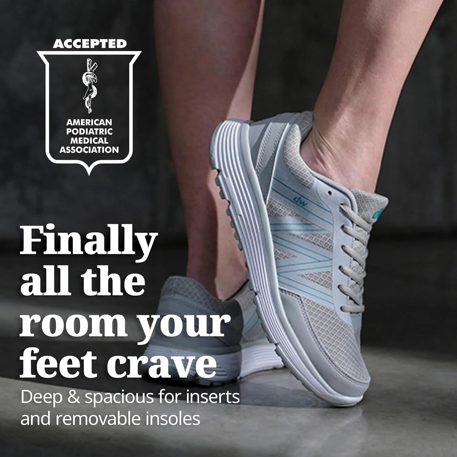 Diawin Wide Shoes for Women – Wide Toe Box, Smooth Interior, Breathable Design, Extra Depth – Perfect for Hallux, Sensitive, Swollen, Diabetic Feet, All-Day Comfort, Lightweight Walking & Foot Support