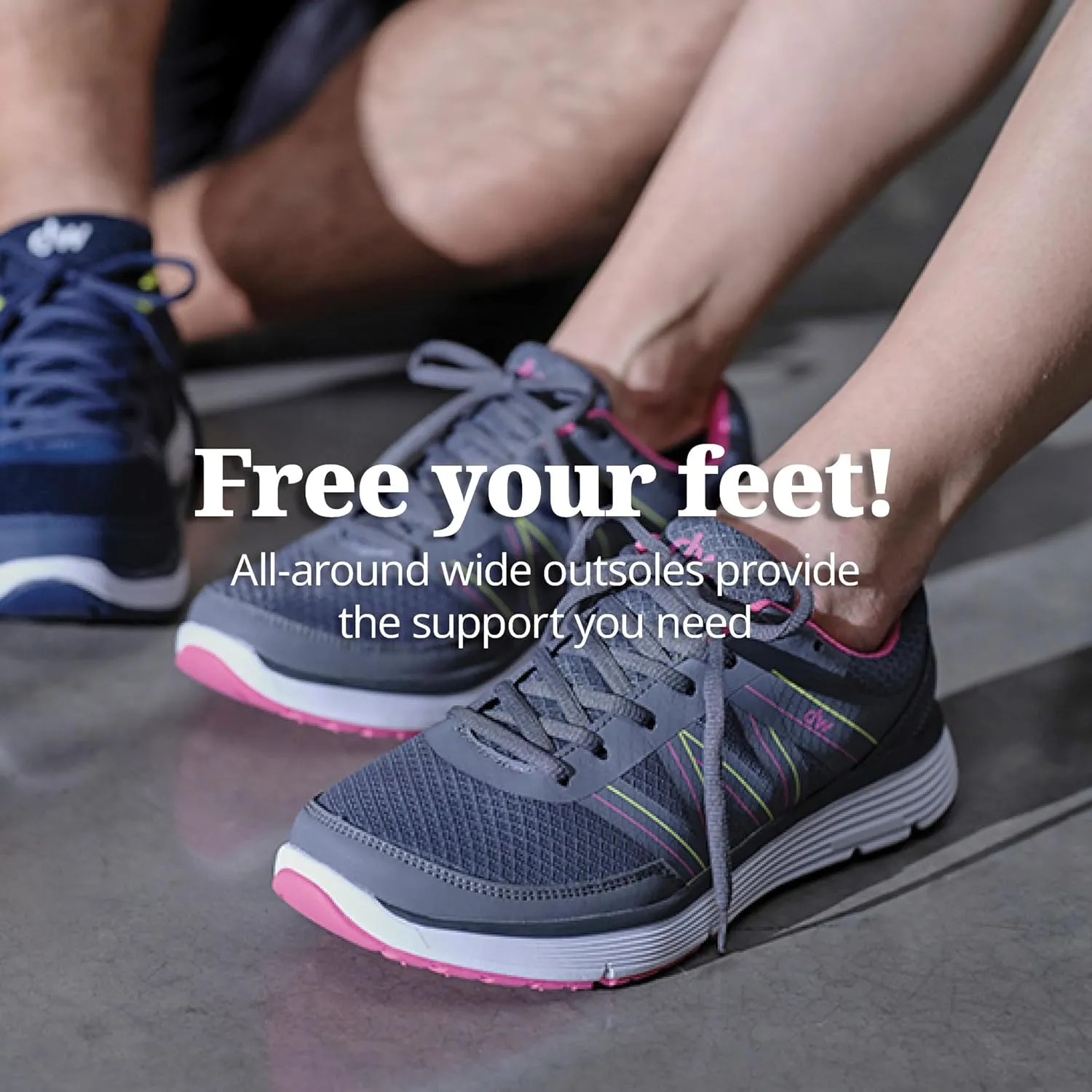 Diawin Wide Shoes for Women – Wide Toe Box, Smooth Interior, Breathable Design, Extra Depth – Perfect for Hallux, Sensitive, Swollen, Diabetic Feet, All-Day Comfort, Lightweight Walking & Foot Support