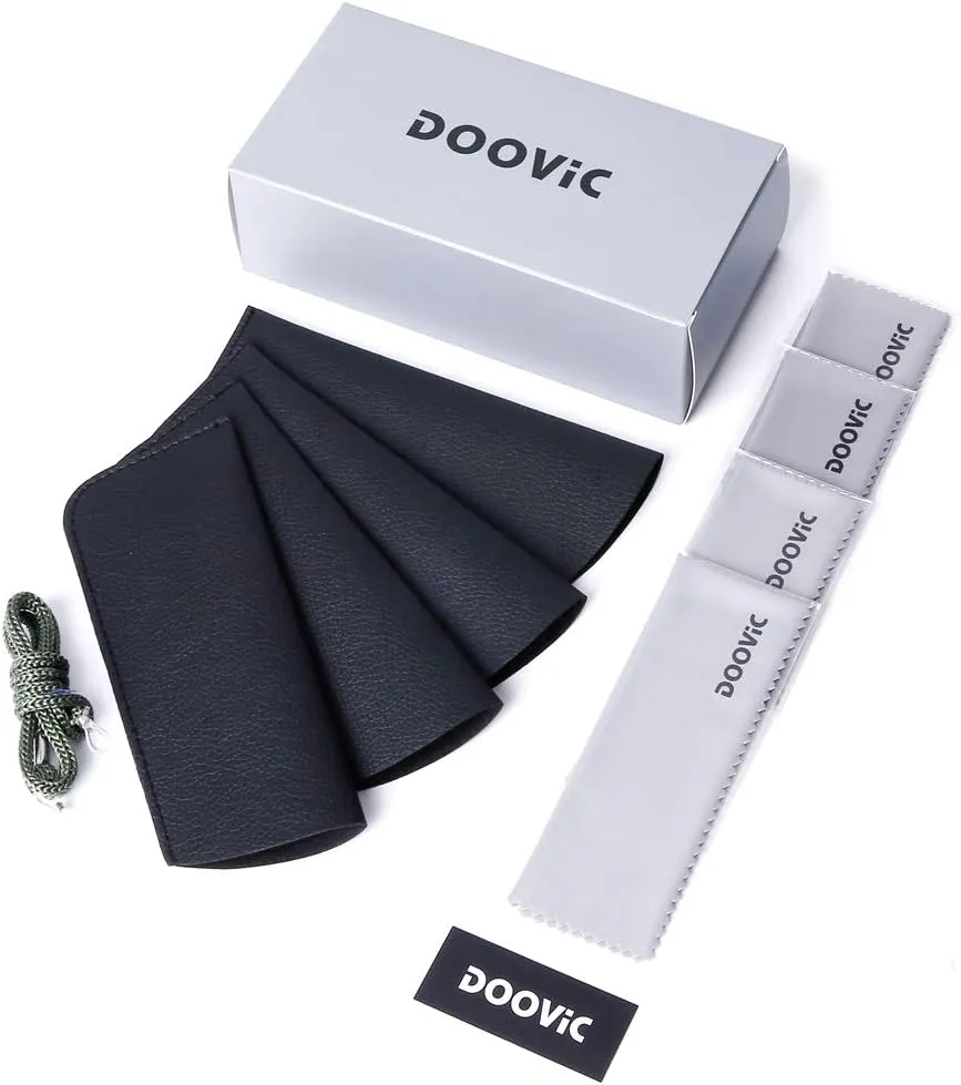 DOOViC Computer Reading Glasses 4 Pack Blue Light Blocking Glasses Anti Eyestrain Flexible Lightweight Readers for Women Men