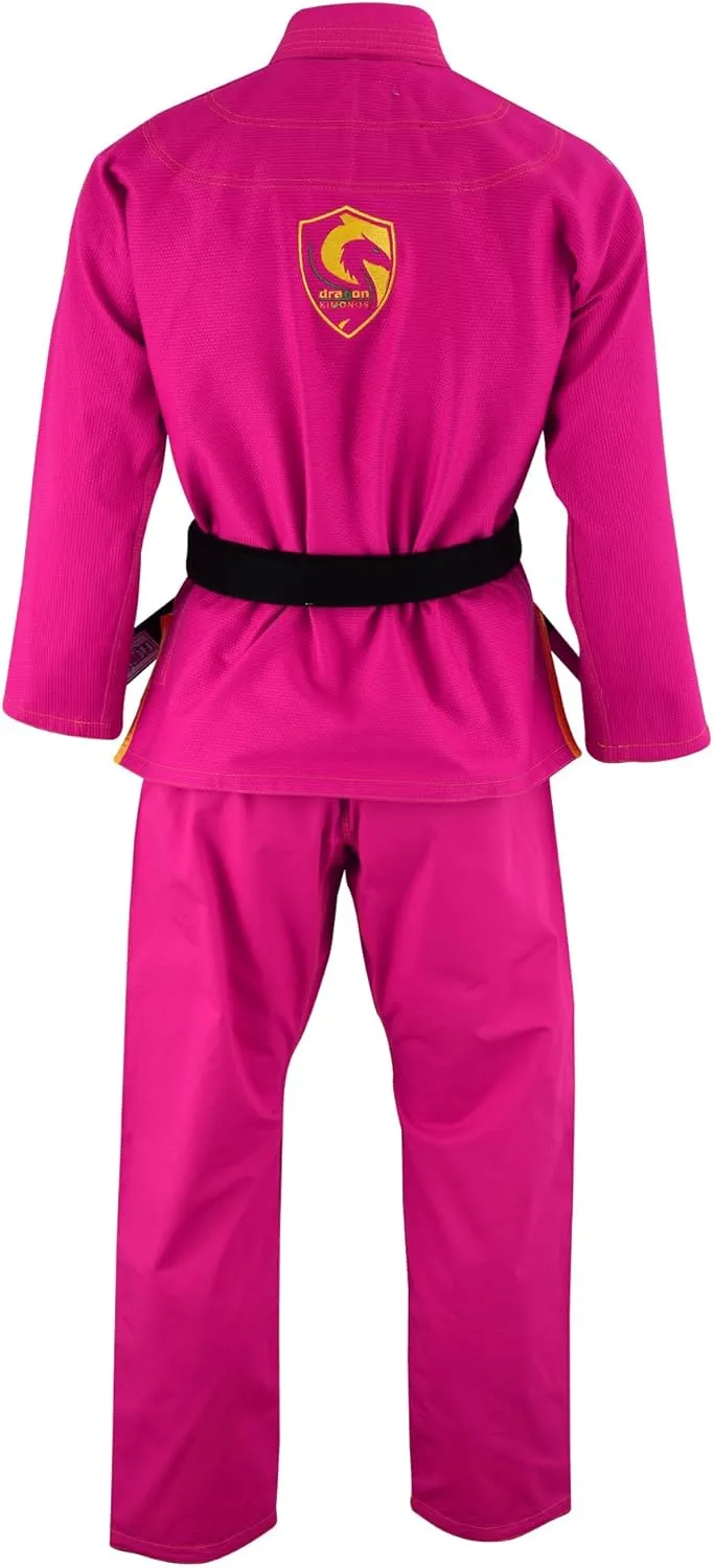 Dragon Brazilian Jiu Jitsu Gi for Kids – Ultra-Light, Preshrunk Youth Grappling Uniform with Free Belt & Bag
