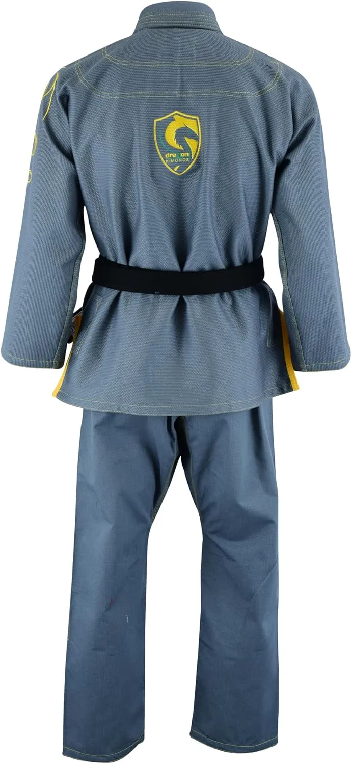 Dragon Brazilian Jiu Jitsu Gi for Kids – Ultra-Light, Preshrunk Youth Grappling Uniform with Free Belt & Bag