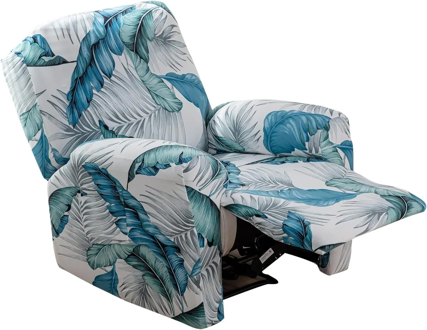 Eco-Ancheng Recliner Slipcovers 4-Pieces Recliner Chair Covers Lazy Boy Chair Covers Stretch Recliner Couch Covers Fitted Non Slip Reclining Slipcovers Furniture Protector for Recliner with Pocket