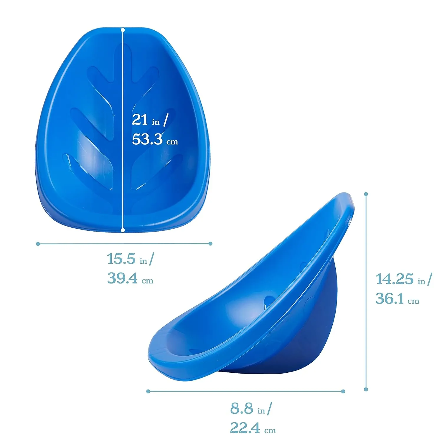 ECR4Kids Leaf Floor Seat, Rocker Chair, Blue, 6-Piece