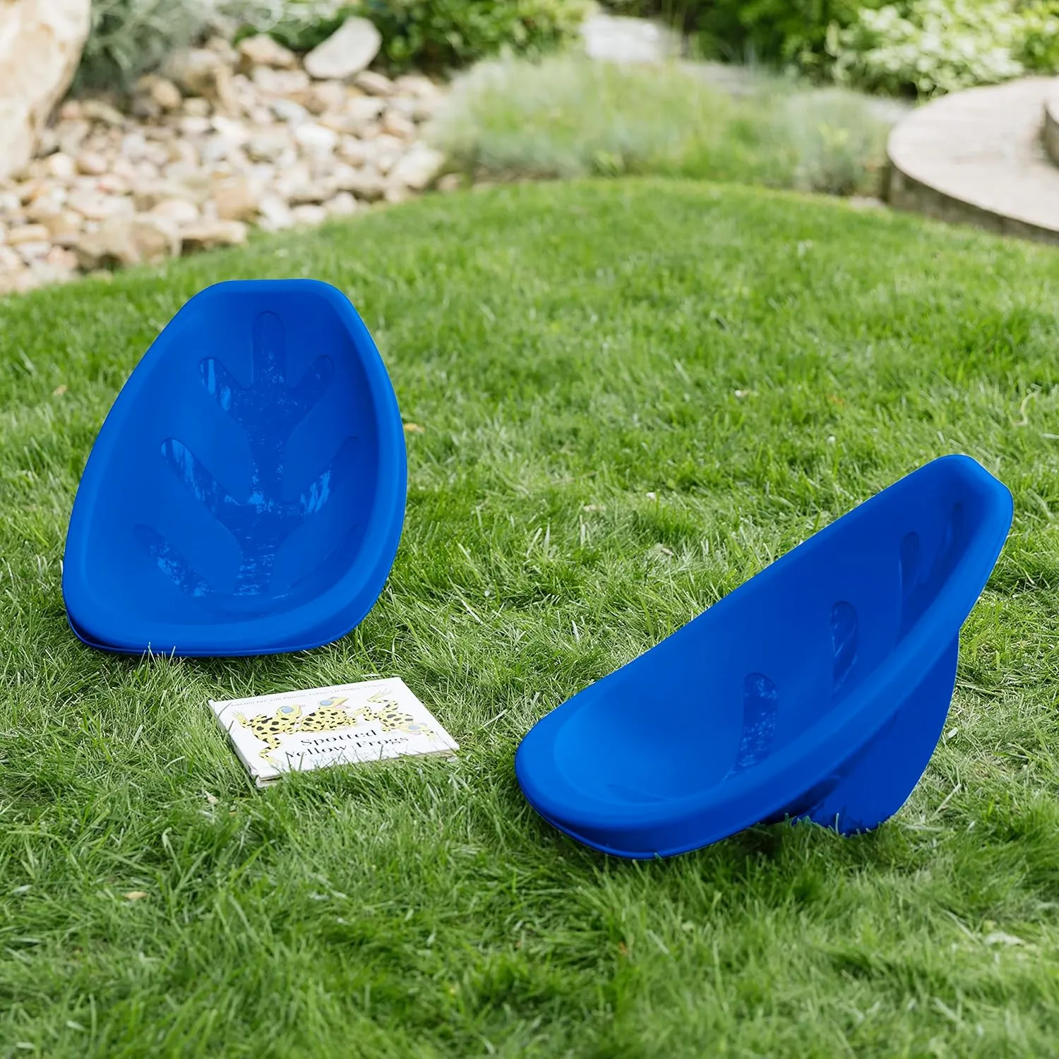 ECR4Kids Leaf Floor Seat, Rocker Chair, Blue, 6-Piece