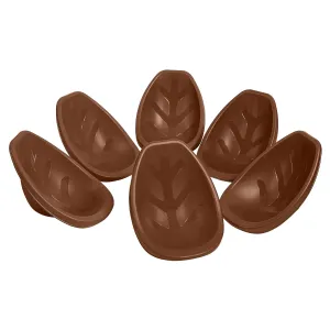 ECR4Kids Leaf Floor Seat, Rocker Chair, Chocolate, 6-Piece