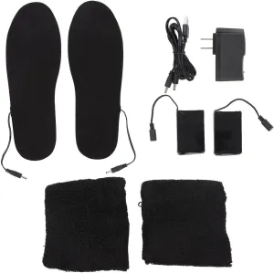 Efficient Foot Warmth Soft and Breathable Heated Insoles with USB Rechargeable Battery for Cozy Winter Walks(U S Regulations (100 240V))