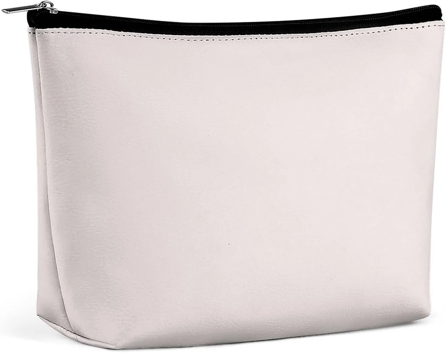 Elegant Makeup Bag, Simple Blush Pale Rose Solid Color Cosmetic Bag Large Capacity Pouch Portable Organizer for Men & Women
