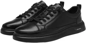 Elegant Men's Derby Shoes in Smooth Leather with Round Toe and Comfortable Cushioned Insole