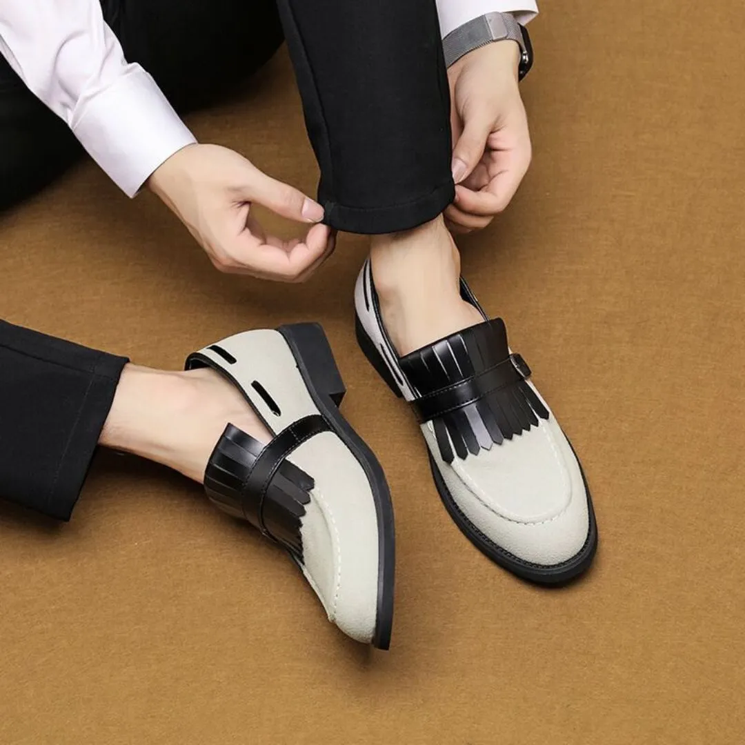 Elias Suede Buckle Loafers