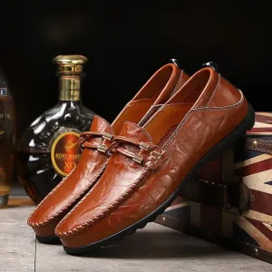 Enzo Luxe Leather Loafers