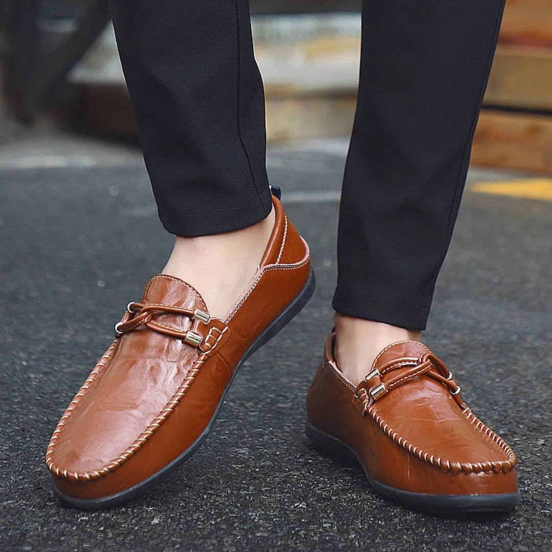 Enzo Luxe Leather Loafers