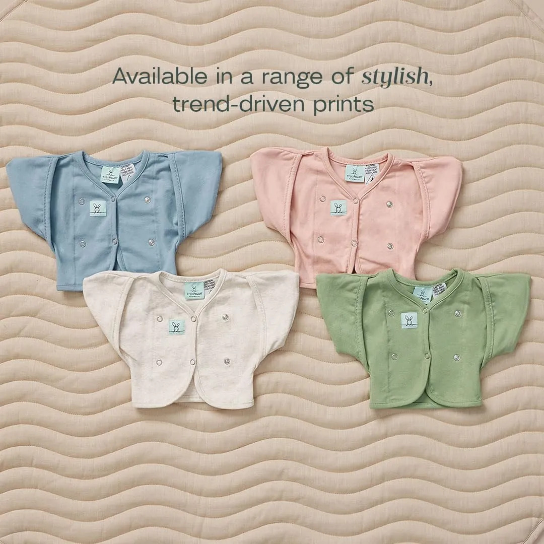 ergoPouch 0.2 TOG Butterfly Cardi with Arm Pockets, Baby Swaddle Transition Aid, Wear Over Any Sleeping Bag (0-3 Months, Dragonflies)