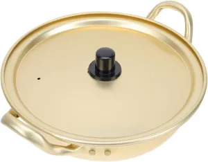 ERINGOGO Korean Ramen Noodle Pot, 9.4 Inch Stainless Steel Stockpot Soup Cooking Pot with Lid, Aluminium Nonstick Saucepan Small Pasta Pot, Camping Cookware for Induction, Stovetop