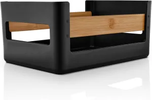 Eva Solo | Nordic Kitchen Pantry Crate | Create overview, space, and order in your pantry, kitchen or bathroom with the stackable crates | Danish Design & Functionality | black