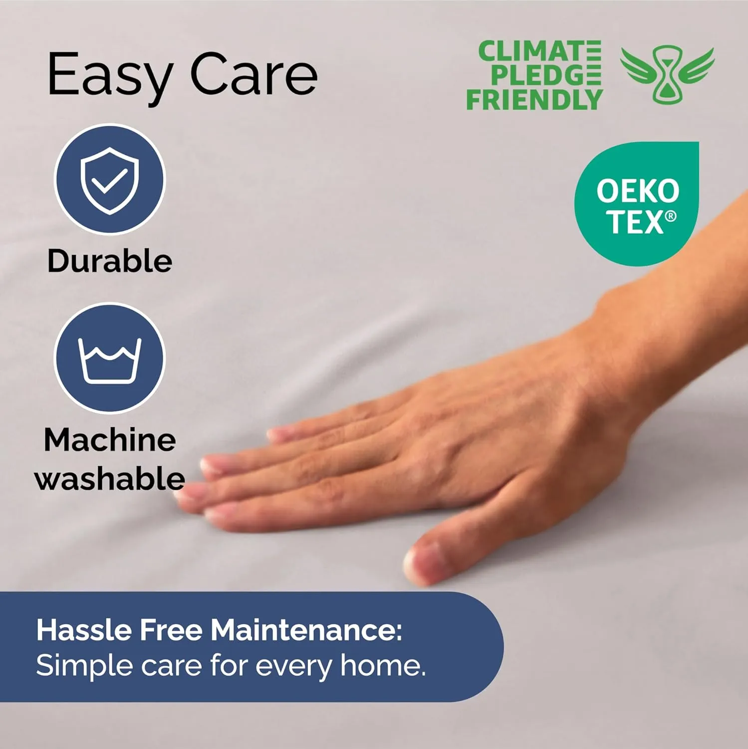 Extra Deep Queen Fitted Sheet - Hotel Luxury Single Fitted Sheet Only - Easily Fits 18 inch to 24 inch Mattress - Ultra Soft, Wrinkle & Fade Free w/Extra Deep Pocket - Breathable & Comfy - Light Grey