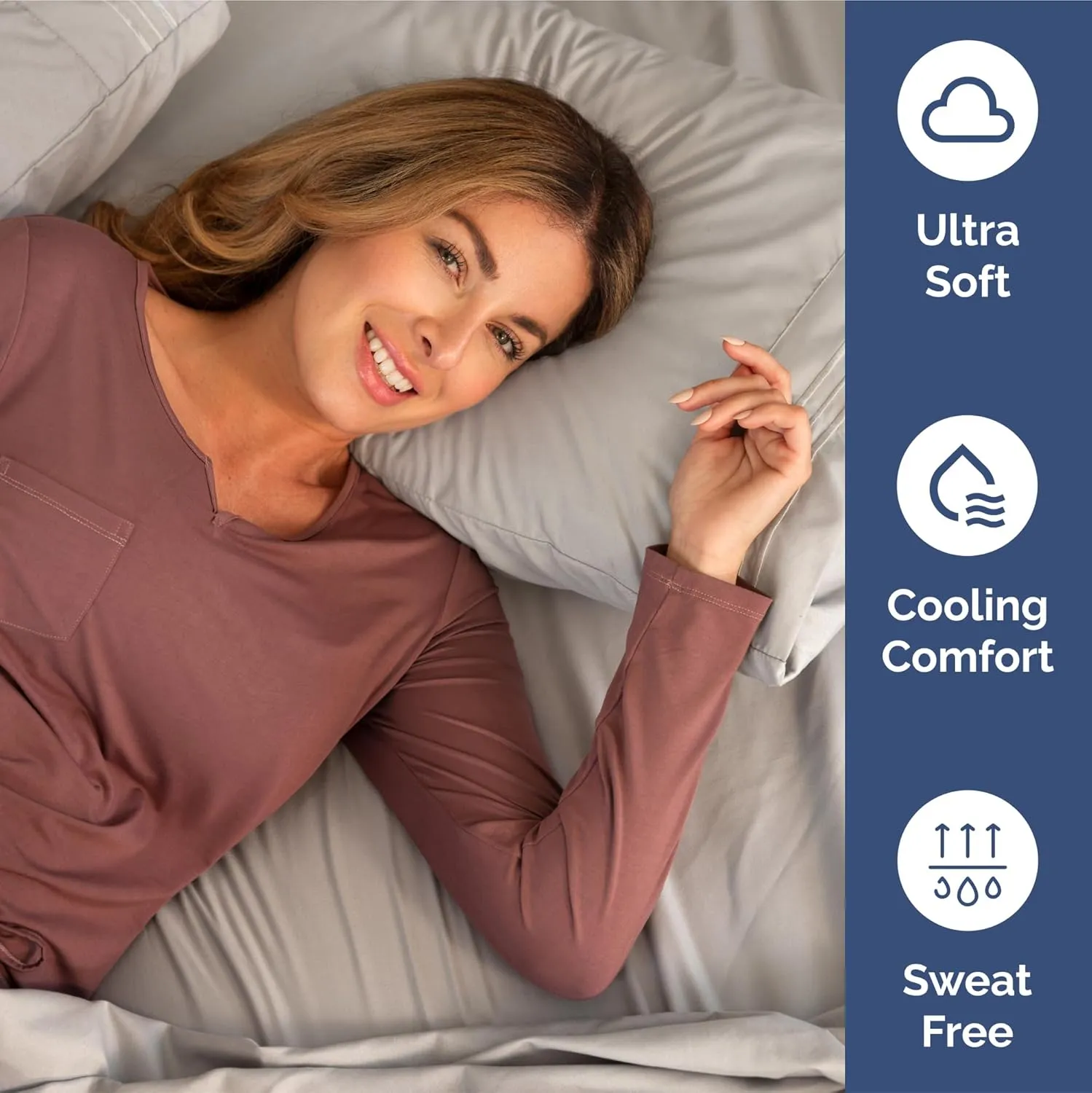 Extra Deep Queen Fitted Sheet - Hotel Luxury Single Fitted Sheet Only - Easily Fits 18 inch to 24 inch Mattress - Ultra Soft, Wrinkle & Fade Free w/Extra Deep Pocket - Breathable & Comfy - Light Grey