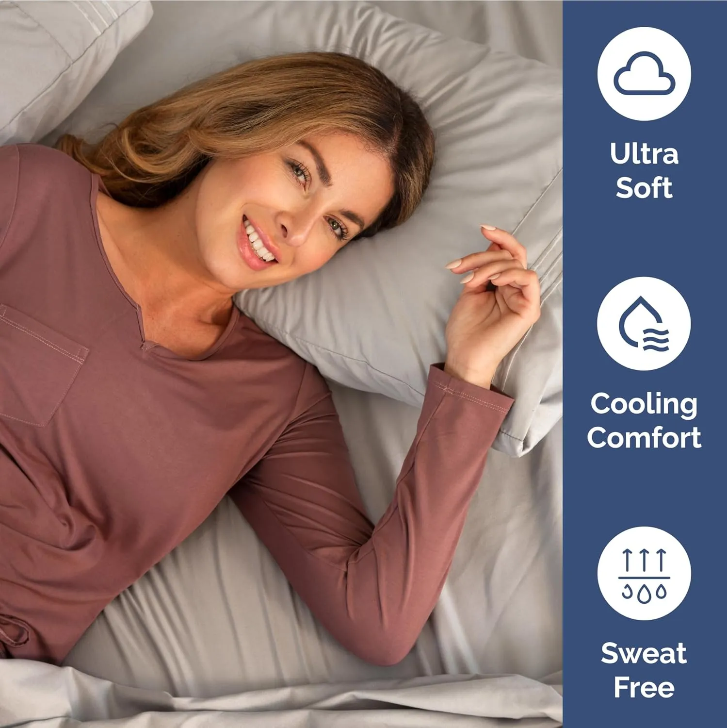 Extra Deep Twin XL Fitted Sheet - Hotel Luxury Single Fitted Sheet Only - Easily Fits 18 inch to 24 inch Mattress - Ultra Soft, Wrinkle Free with Extra Deep Pockets - Breathable & Comfy - Light Grey