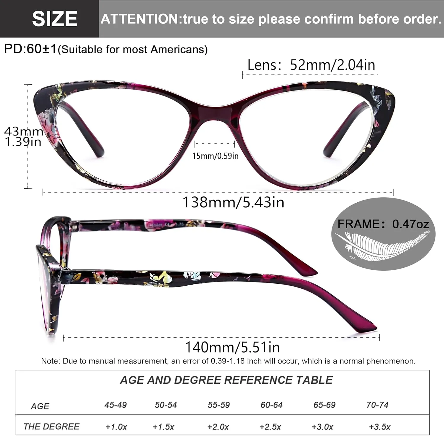EYEURL Cat Eye Blue Light Blocking Glasses for Womens - 2 Pairs Lightweight Blue Screen Computer Eyeglasses Anti Glare Glasses