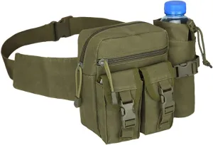 Fanny Pack Military Tactical Waist Bag Fanny Pack EDC Water Bottle Pouch Men Waterproof Outdoor Sports Running Hunting Fishing Hiking Bags (1)