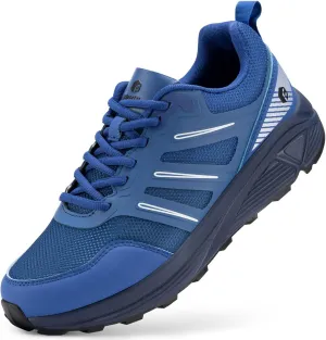 FitVille Extra Wide Sneakers for Men with Wide Toe Box Lightweight Running Shoes for Diabetic Men, Flat Feet, Heel Pain & Plantar Fasciitis Relief