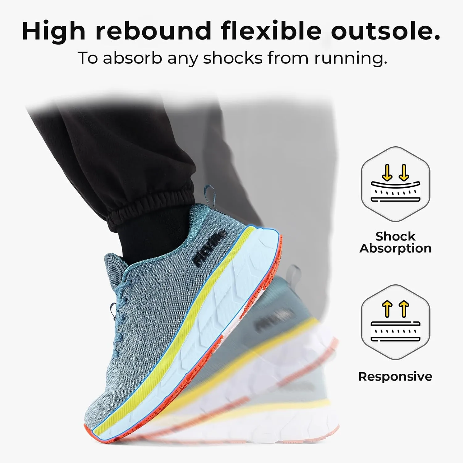 FitVille Wide Walking Shoes for Men Comfortable Lightweight Running Wide Toe Box Shoes for Men Non Slip Cushioned