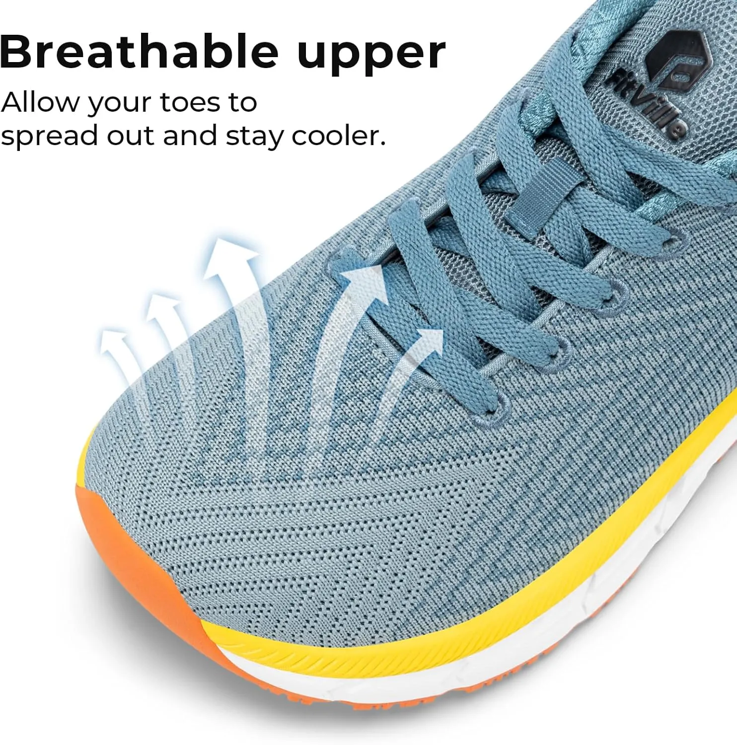 FitVille Wide Walking Shoes for Men Comfortable Lightweight Running Wide Toe Box Shoes for Men Non Slip Cushioned