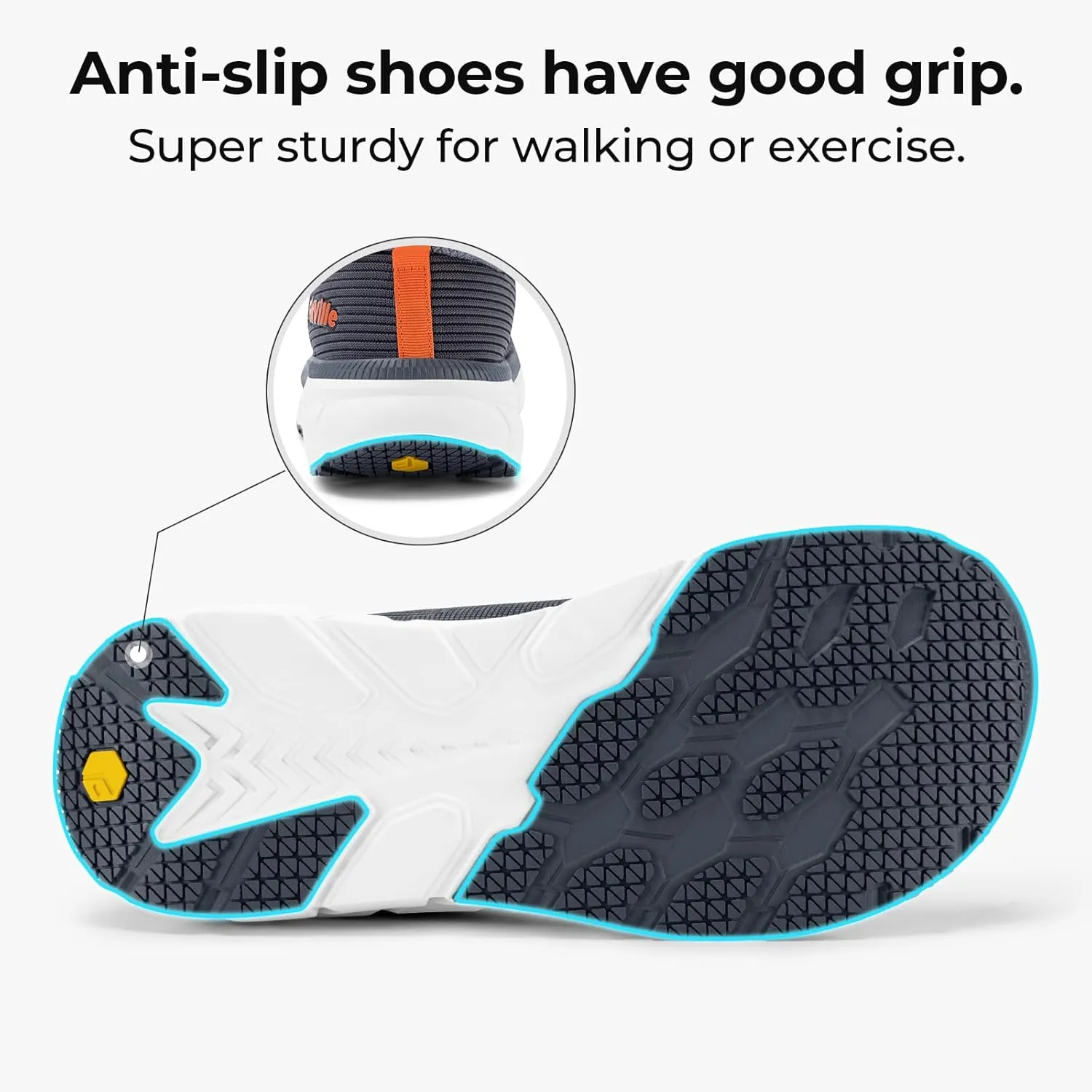 FitVille Wide Walking Shoes for Men Comfortable Lightweight Running Wide Toe Box Shoes for Men Non Slip Cushioned