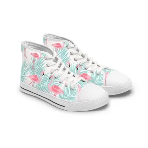 Flamingos Women's High Top Sneakers