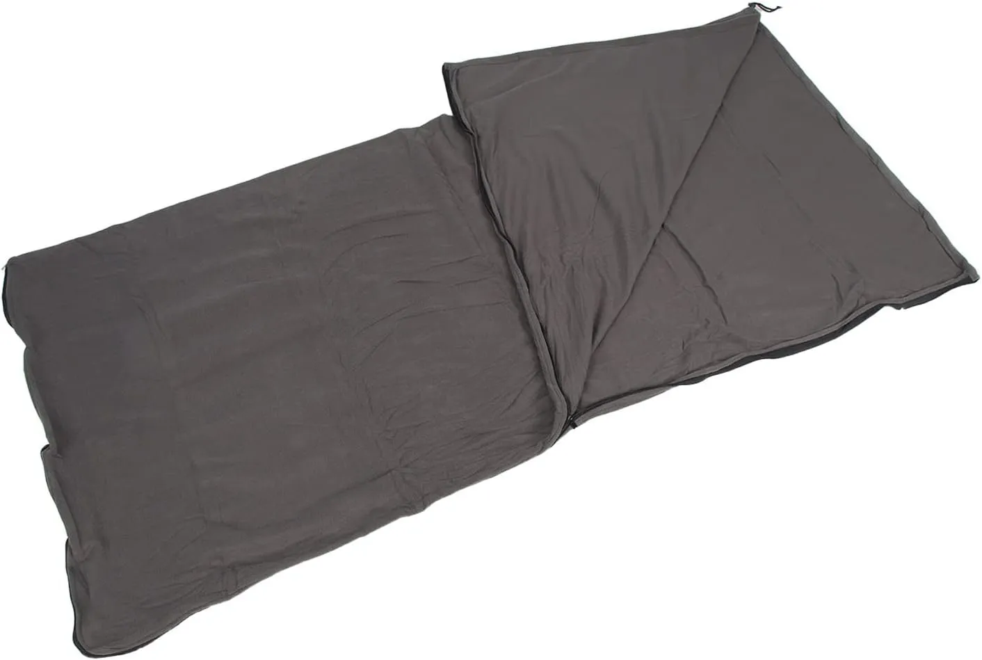 Fleece Sleeping Bag Lining, Foldable Thickened Thickened Zipper Camping Blanket Easy to Clean for Camping
