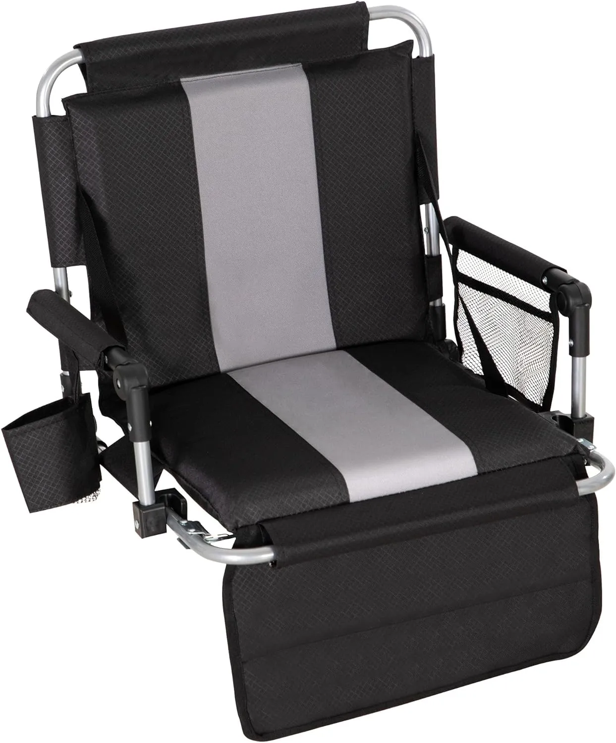 Foldable Stadium Seat Portable Folding Stadium Chairs Padded Bleacher Seat Cushion Bleacher Chair with Armrest and Cup Holder