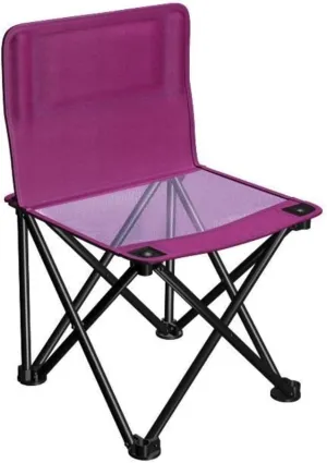 Folding Chairs Outdoor Folding Backrest Chair Portable Fishing Chair with Side Pocket Lightweight Leisure Chairs Padded Deck Chair Portable Camping Chair(Color:D)