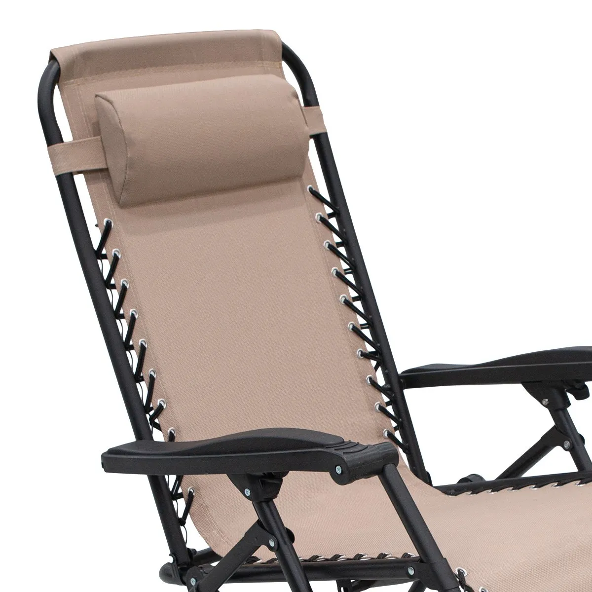 Folding Deck Reclining Camping - Outdoor Beige Lounge Wallaroo Beach Gravity Full-featured range Chair Massive discount Sun Zero