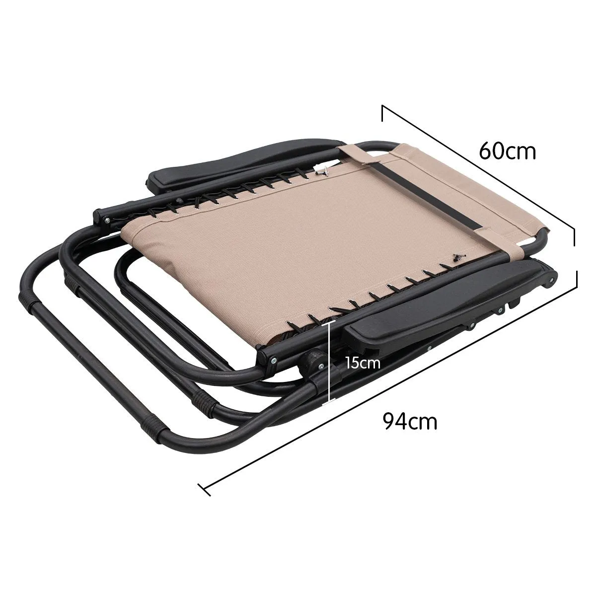 Folding Deck Reclining Camping - Outdoor Beige Lounge Wallaroo Beach Gravity Full-featured range Chair Massive discount Sun Zero