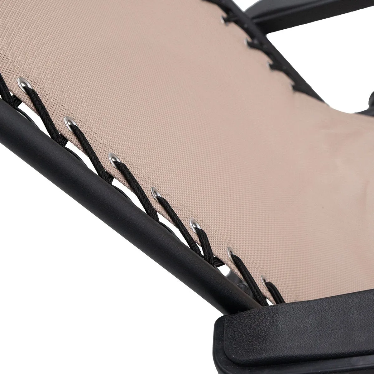 Folding Deck Reclining Camping - Outdoor Beige Lounge Wallaroo Beach Gravity Full-featured range Chair Massive discount Sun Zero