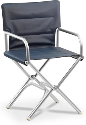 FORMA MARINE High End Folding Aluminum Boat Chair Navy Blue Padded ASTRON A6000UNINB