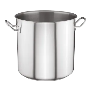 Full Height Stock Pot, 18/8 Stainless Steel, Premium Cookware, Gas, Induction, Ceramic