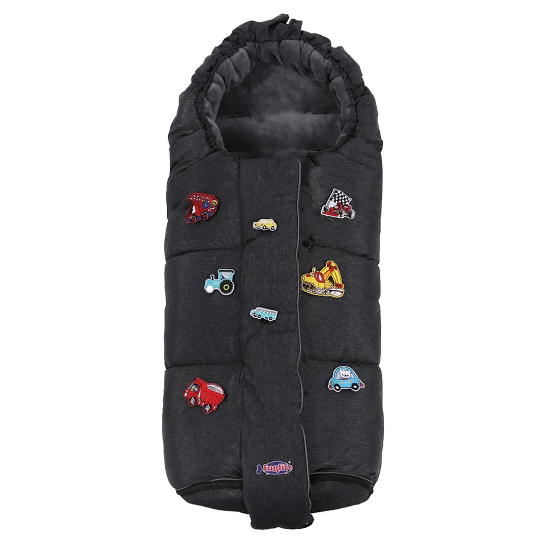 funlife Stroller Universal Bunting Bag,Ultra Soft Coral Fleece,Waterproof Winter Outdoor Stroller Footmuff, Winter Stroller Sleeping Bag Toddler M6-36