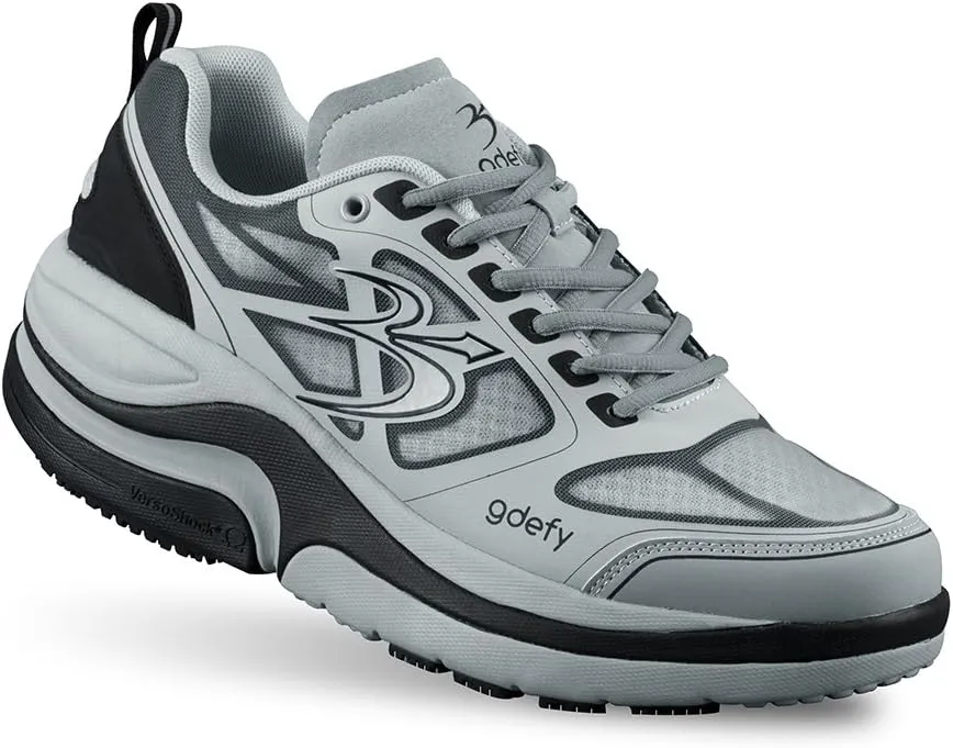 G-DEFY ION Men’s Orthopedic Walking Shoe | VersoShock Technology for Pain Associated with Prolonged Standing or Walking | Arch Support | Diabetic Shoes | Wide Shoes | Free Custom Orthotic
