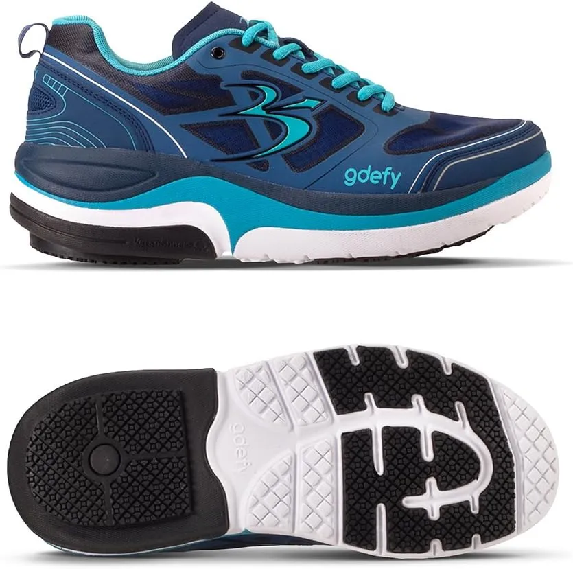 G-DEFY ION Men’s Orthopedic Walking Shoe | VersoShock Technology for Pain Associated with Prolonged Standing or Walking | Arch Support | Diabetic Shoes | Wide Shoes | Free Custom Orthotic
