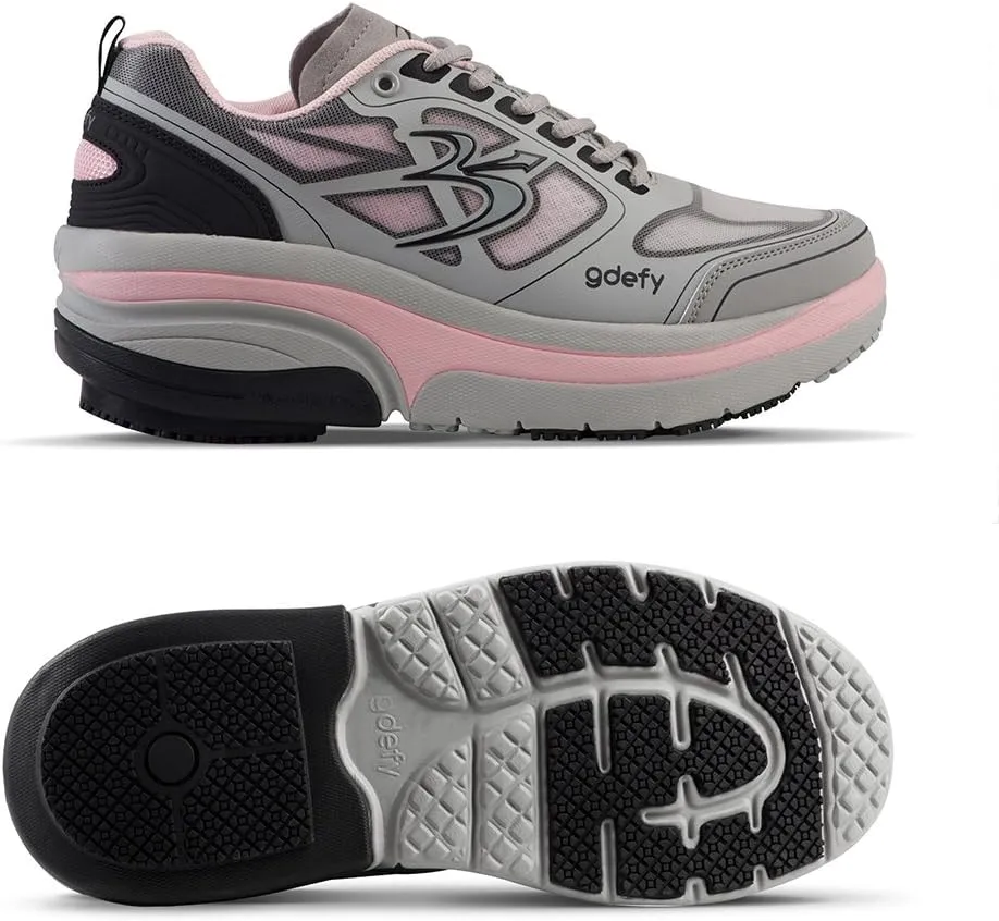G-DEFY ION Women’s Orthopedic Walking Shoe | VersoShock Technology for Pain Associated with Prolonged Standing or Walking | Arch Support | Diabetic Shoes | Wide Shoes | Free Custom Orthotic