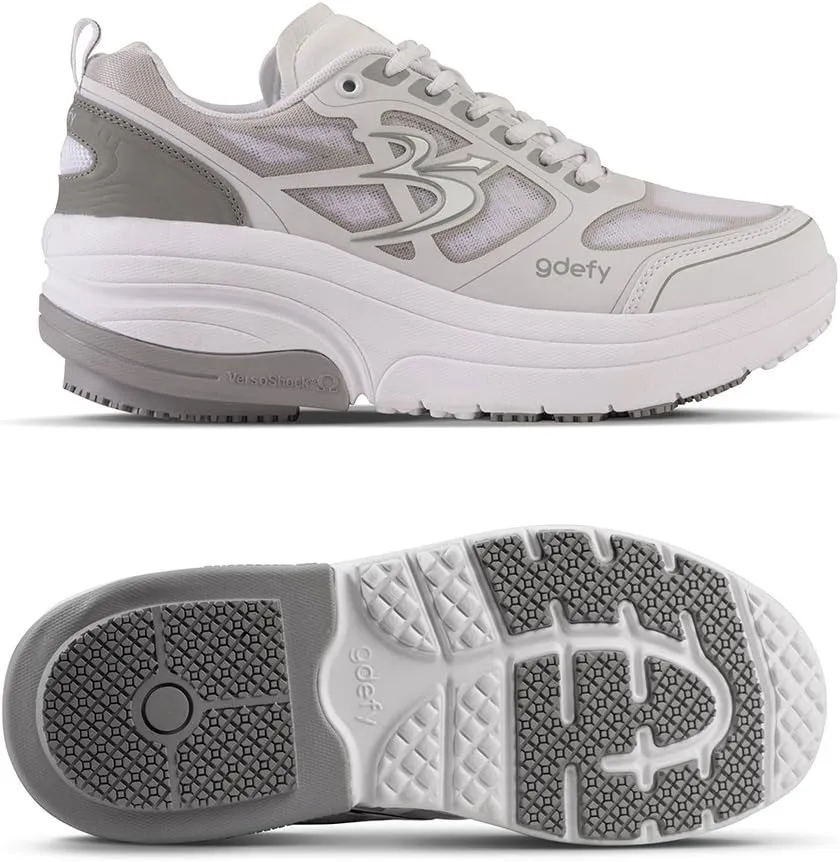 G-DEFY ION Women’s Orthopedic Walking Shoe | VersoShock Technology for Pain Associated with Prolonged Standing or Walking | Arch Support | Diabetic Shoes | Wide Shoes | Free Custom Orthotic