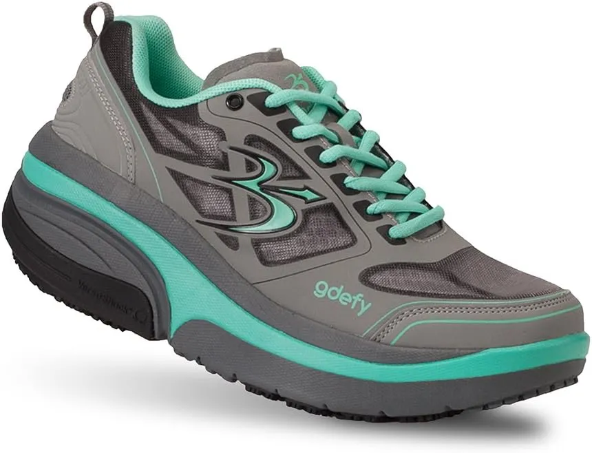 G-DEFY ION Women’s Orthopedic Walking Shoe | VersoShock Technology for Pain Associated with Prolonged Standing or Walking | Arch Support | Diabetic Shoes | Wide Shoes | Free Custom Orthotic