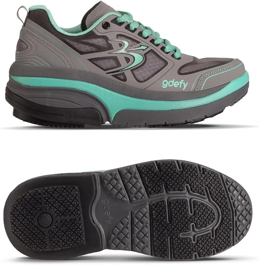 G-DEFY ION Women’s Orthopedic Walking Shoe | VersoShock Technology for Pain Associated with Prolonged Standing or Walking | Arch Support | Diabetic Shoes | Wide Shoes | Free Custom Orthotic