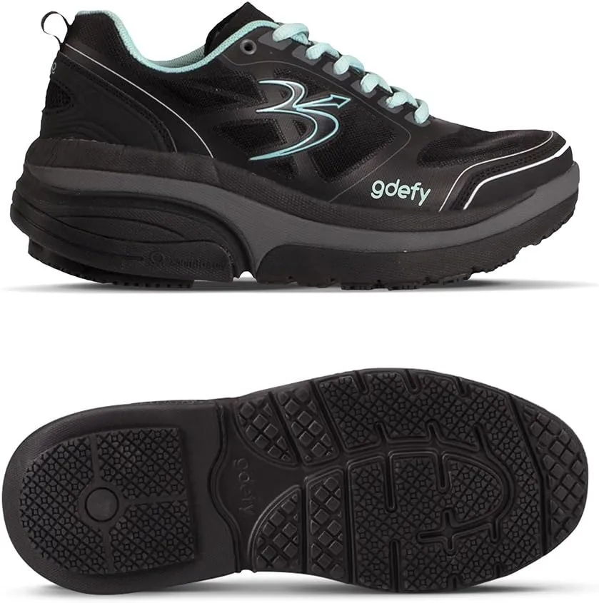 G-DEFY ION Women’s Orthopedic Walking Shoe | VersoShock Technology for Pain Associated with Prolonged Standing or Walking | Arch Support | Diabetic Shoes | Wide Shoes | Free Custom Orthotic