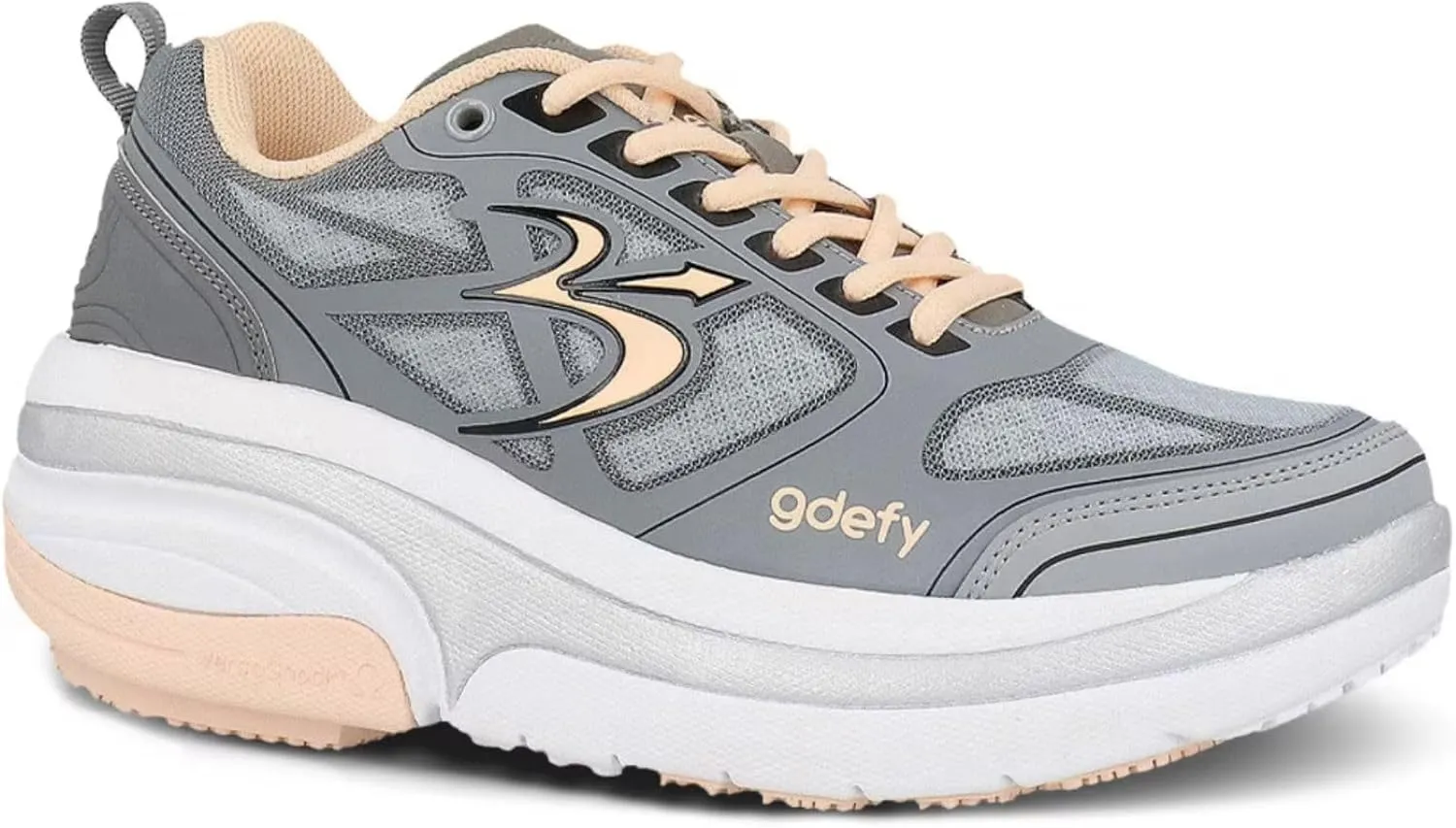 G-DEFY ION Women’s Orthopedic Walking Shoe | VersoShock Technology for Pain Associated with Prolonged Standing or Walking | Arch Support | Diabetic Shoes | Wide Shoes | Free Custom Orthotic