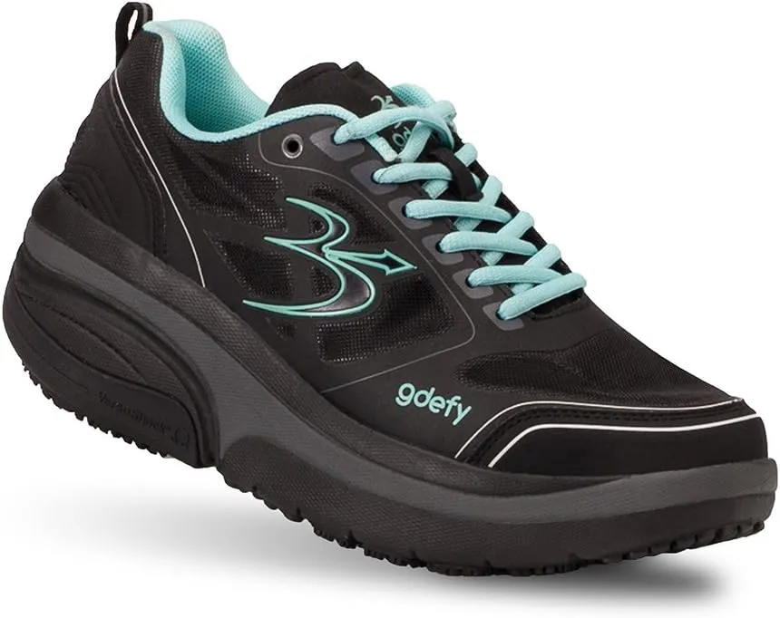 G-DEFY ION Women’s Orthopedic Walking Shoe | VersoShock Technology for Pain Associated with Prolonged Standing or Walking | Arch Support | Diabetic Shoes | Wide Shoes | Free Custom Orthotic
