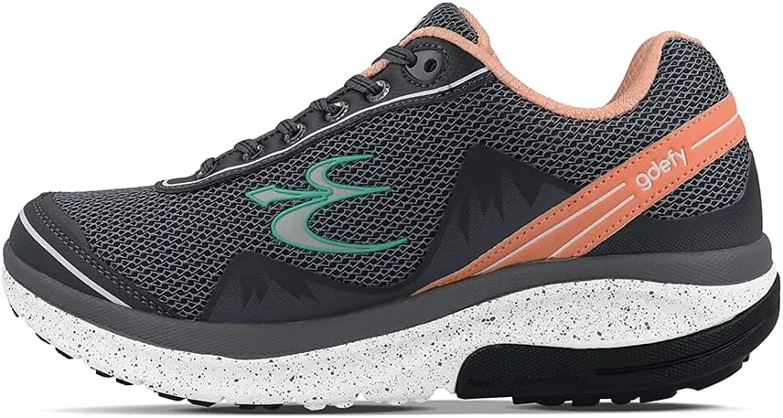G-DEFY Mighty Walk Women’s Orthopedic Walking Shoe | VersoShock Technology for Pain Associated with Running | Prolonged Standing | Arch Support | Diabetic Shoes | Wide Shoes | Free Custom Orthotic