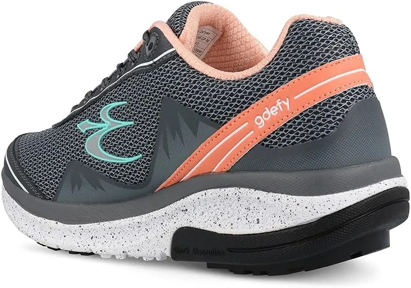 G-DEFY Mighty Walk Women’s Orthopedic Walking Shoe | VersoShock Technology for Pain Associated with Running | Prolonged Standing | Arch Support | Diabetic Shoes | Wide Shoes | Free Custom Orthotic