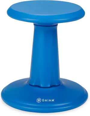 Gaiam Kids Wobble Stool Desk Chair - Alternative Flexible Seating Balance Wiggle Chair | ADHD Sensory Fidget Core Rocker Child Seat Elementary School Classroom Furniture for Student, Toddler, Ages 5-8