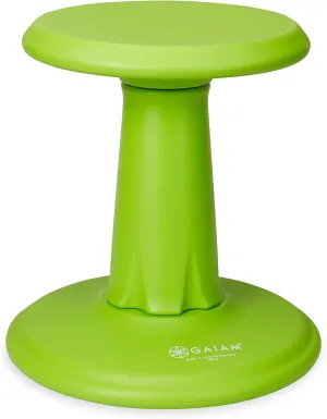 Gaiam Kids Wobble Stool Desk Chair - Alternative Flexible Seating Balance Wiggle Chair | ADHD Sensory Fidget Core Rocker Child Seat Elementary School Classroom Furniture for Student, Toddler, Ages 5-8